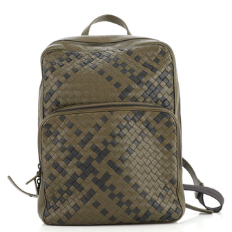Bottega Veneta Front Pocket Backpack Intrecciato Nappa Medium