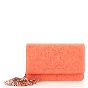 Chanel Timeless Wallet on Chain Caviar