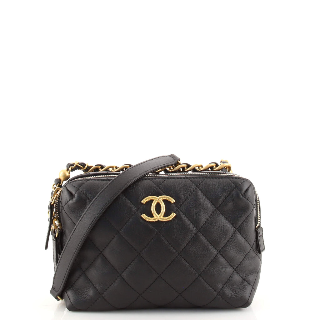 Shop CHANEL Small bowling bag (AS2749 B06377 ND359) by lufine