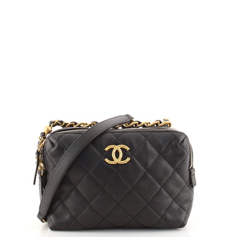 Chanel Bowling Bag Quilted Calfskin Mini