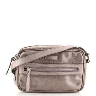 Gucci Zip Crossbody Bag GG Imprime Mini