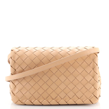 Bottega Veneta Convertible Flap Shoulder Bag Intrecciato Nappa Small