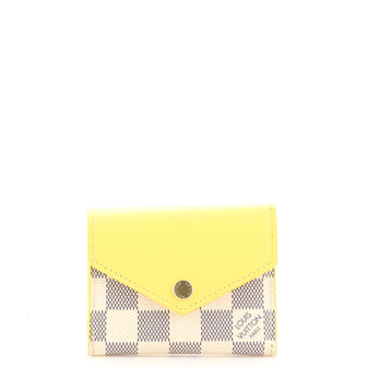 Louis Vuitton Zoe Wallet Damier and Leather