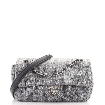Chanel Waterfall CC Flap Bag Sequins Small