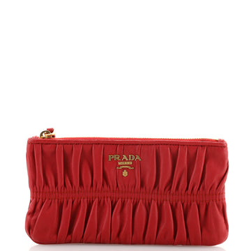Prada Zip Pouch Nappa Gaufre Small