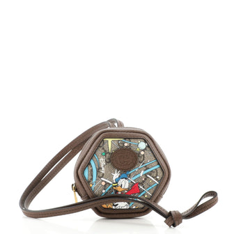 Gucci Disney Donald Duck Crossbody Coin Purse Printed GG Coated Canvas