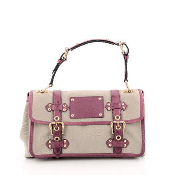 Louis Vuitton Sac Express Trianon Handbag Toile and Ostrich PM Pink