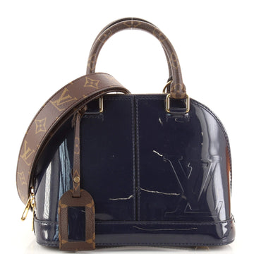 Louis Vuitton Alma Handbag Vernis with Monogram Canvas BB