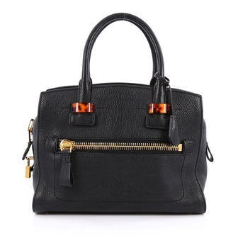 Tom Ford Charlotte Tote Leather with Enamel Detail Small
