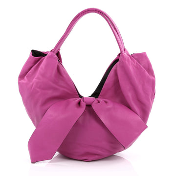 Valentino 360 Bow Hobo Leather Large