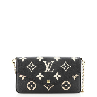 Louis Vuitton Felicie Pochette Bicolor Monogram Empreinte Giant