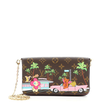 Louis Vuitton Felicie Pochette Limited Edition Vivienne Xmas Monogram Canvas