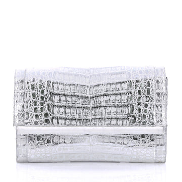 Nancy Gonzalez Bar Clutch Crocodile Large