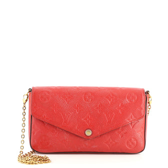 Louis Vuitton Felicie Pochette Monogram Empreinte Leather