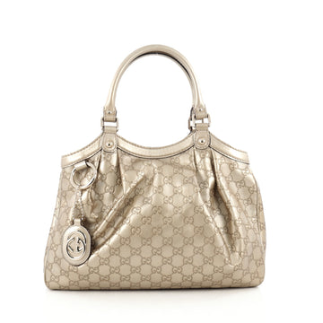 Gucci Sukey Tote Guccissima Leather Medium Gold