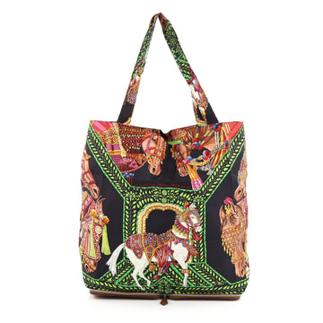 Hermes Silky Pop Tote Printed Silk