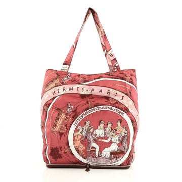 Hermes Silky Pop Tote Printed Silk