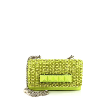 Valentino Va Va Voom Clutch Beaded Leather Small