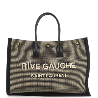 Saint Laurent Rive Gauche Shopper Tote Canvas Large