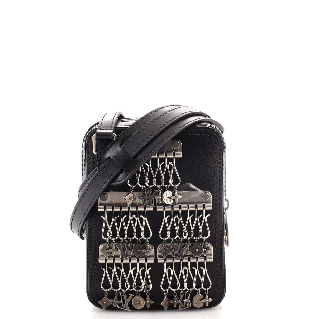 Louis Vuitton Danube Messenger Bag Limited Edition Charm Leather PPM Black  1635591