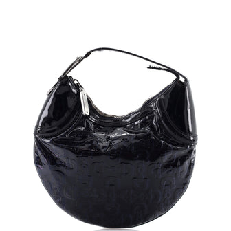 Gucci Glam Hobo Horsebit Embossed Patent Mini