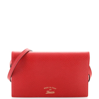 Gucci Swing Wallet on Strap Leather