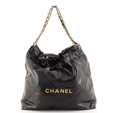 Chanel 22 Chain Hobo Quilted Calfskin Medium