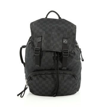 Louis Vuitton Aventure Backpack Damier Nylon Black