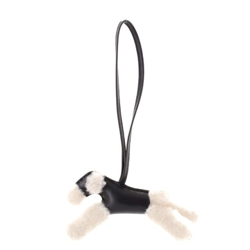 Hermes Budy Bag Charm Shearling and Leather