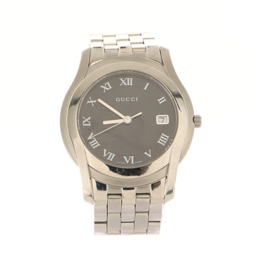 Gucci 5500 Date Quartz Watch Stainless Steel 35
