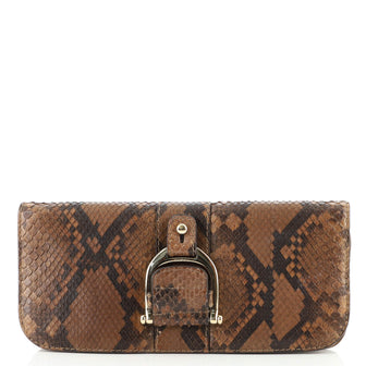 Gucci Greenwich Clutch Python and Leather