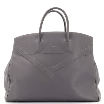 Hermes Shadow Birkin Bag Grey Swift 40