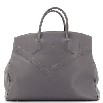 Hermes Shadow Birkin Bag Grey Swift 40