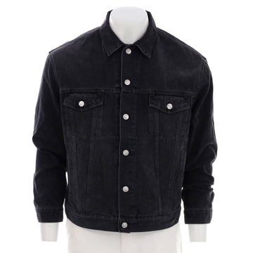 Balenciaga Men's Logo Oversized Jacket Denim
