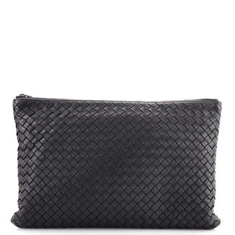 Bottega Veneta Zip Pouch Intrecciato Nappa Large