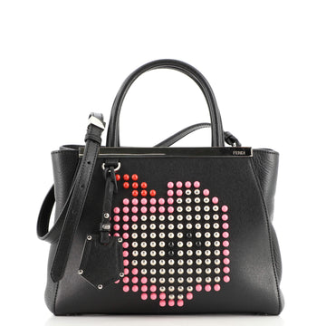Fendi 2Jours Bag Studded Leather Petite