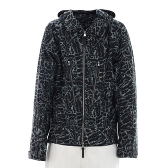 Louis Vuitton Men's Hooded Zip Parka Printed Polyester