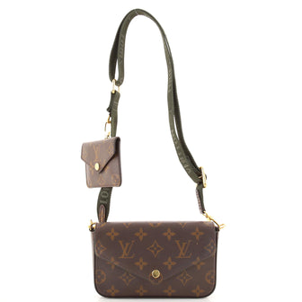 Louis Vuitton Felicie Strap & Go Handbag Monogram Canvas