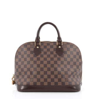 Louis Vuitton Alma Handbag Damier PM brown