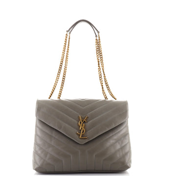 Saint Laurent LouLou Shoulder Bag Matelasse Chevron Leather Medium