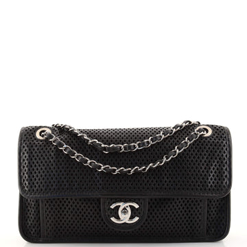 Chanel Up In The Air Flap Bag Perforated Leather Medium