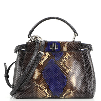 Fendi Peekaboo Bag Python Mini