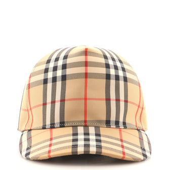 Burberry Baseball Cap Vintage Check Canvas