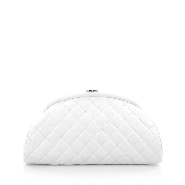 Chanel White Quilted Caviar Leather Timeless Clutch at 1stDibs  chanel  timeless clutch caviar, chanel white clutch bag, chanel white evening bag
