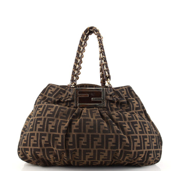 Fendi Mia Tote Zucca Canvas Large