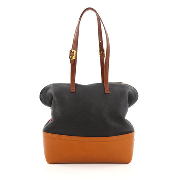 Fendi Tricolor 2Bag Leather Black