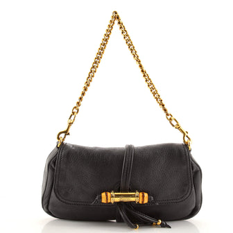 Gucci Bamboo Croisette Evening Bag Leather