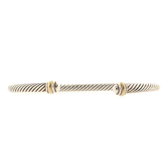 David Yurman Cable Classic Bracelet Sterling Silver and 18K Yellow Gold 4mm