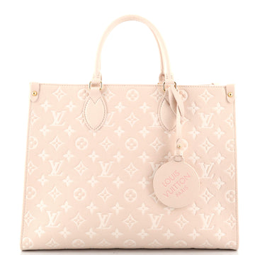 Louis Vuitton OnTheGo Tote Spring in the City Monogram Empreinte Leather MM