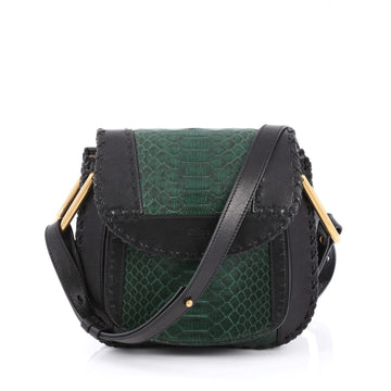 Chloe Hudson Handbag Python and Leather Small